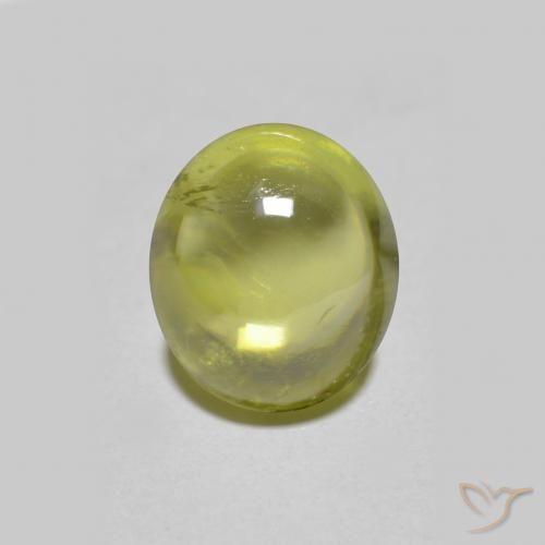Sfene Medium Light Green naturale da 1.57 ct, Ovale, Trasparente
