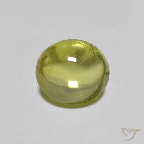 Sfene Medium Light Green naturale da 1.57 ct, Ovale, Trasparente