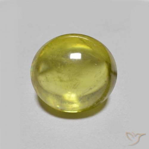 2.52ct Naturale Caldo terroso verde Sfene, Ovale, Trasparente
