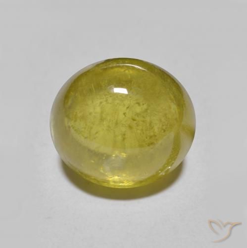 3.18ct Naturale Oro medio Sfene, Ovale, Traslucido
