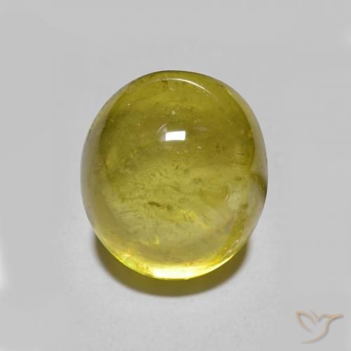 Sfene Oro medio naturale da 3.18 ct, Ovale, Traslucido