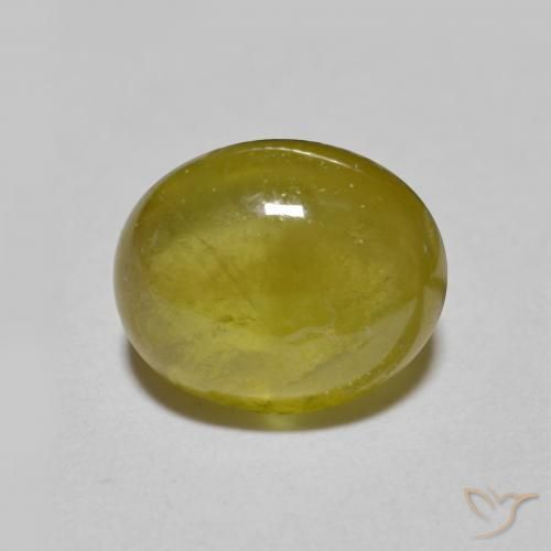 Sfene Marrone dorato naturale da 3.00 ct, Ovale, Traslucido