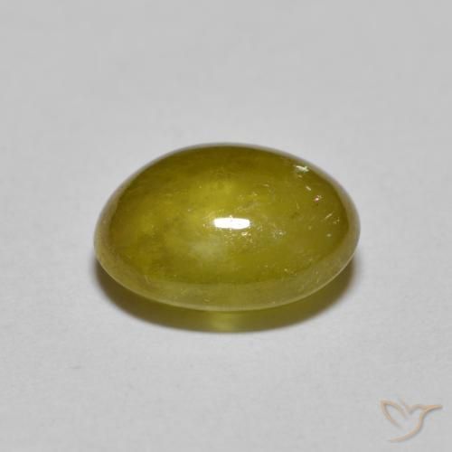 Sfene Marrone dorato naturale da 3.00 ct, Ovale, Traslucido