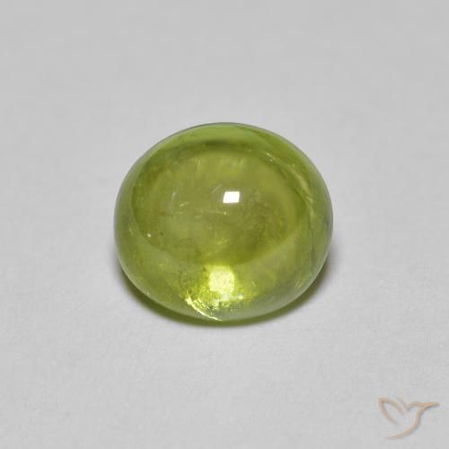 1.55ct Naturale Medium Light Green Sfene, Ovale, Trasparente