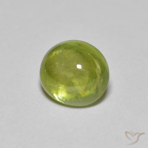 Sfene Medium Light Green naturale da 1.55 ct, Ovale, Trasparente