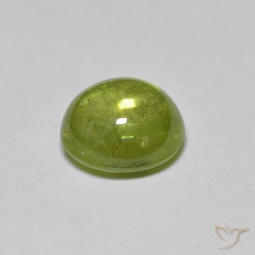 Sfene Medium Light Green naturale da 1.55 ct, Ovale, Trasparente