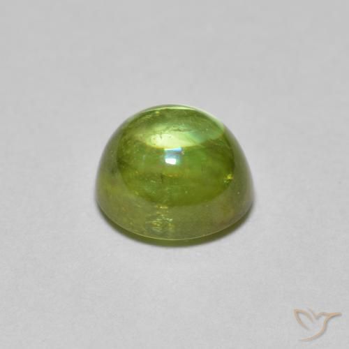 Sfene Medium Light Green naturale da 1.46 ct, Ovale, Trasparente