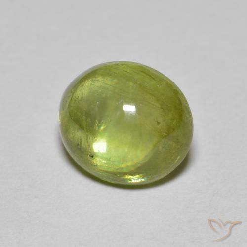 Sfene Verde foresta chiaro naturale da 2.00 ct, Ovale, Trasparente