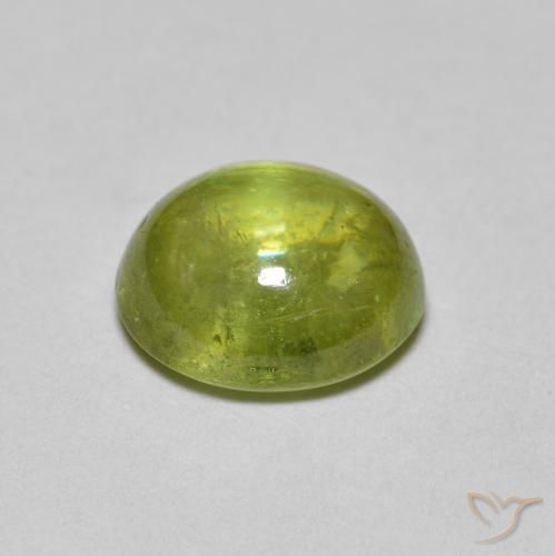 Sfene Verde foresta chiaro naturale da 2.00 ct, Ovale, Trasparente