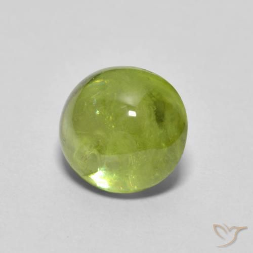 Sfene Verde giallastro vivace naturale da 1.90 ct, Ovale, Trasparente