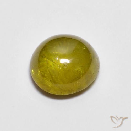 1.71ct Naturale Marrone dorato verdastro Sfene, Ovale, Traslucido