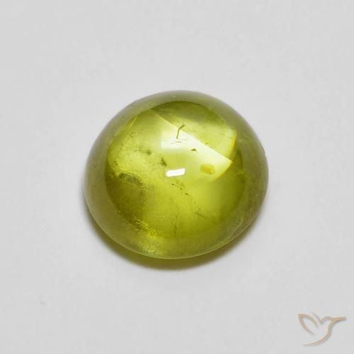 Sfene Caldo bosco verde naturale da 1.33 ct, Ovale, Trasparente