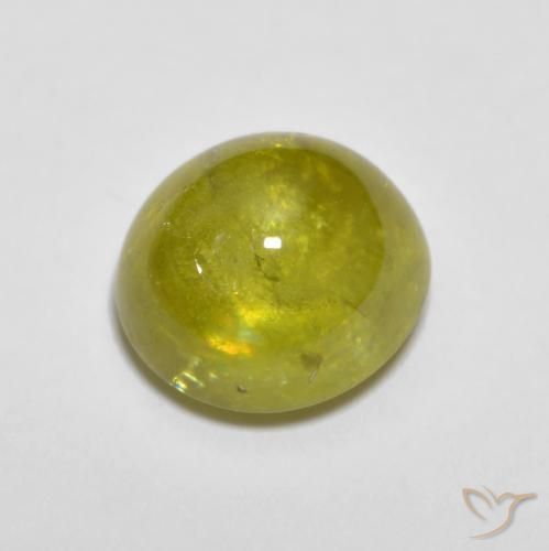 2.60ct Naturale Giallo medio Sfene, Ovale, Trasparente