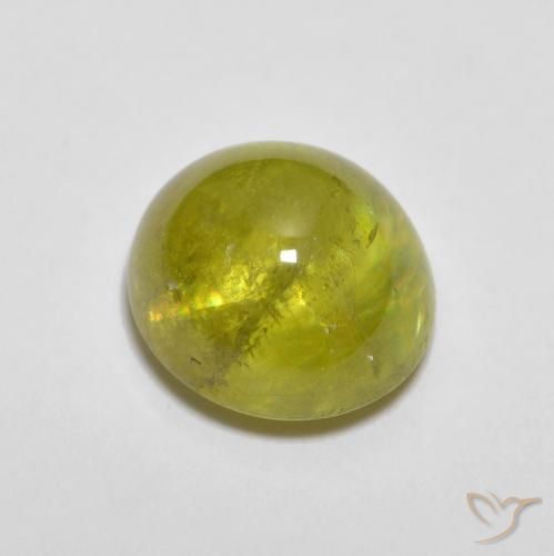 Sfene Giallo medio naturale da 2.60 ct, Ovale, Trasparente