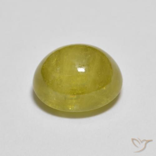 Sfene Bombo Giallo naturale da 2.78 ct, Ovale, Trasparente