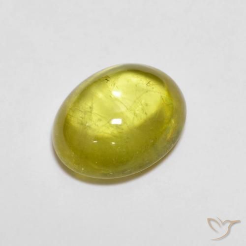 Sfene Pineapple yellow naturale da 2.21 ct, Ovale, Trasparente