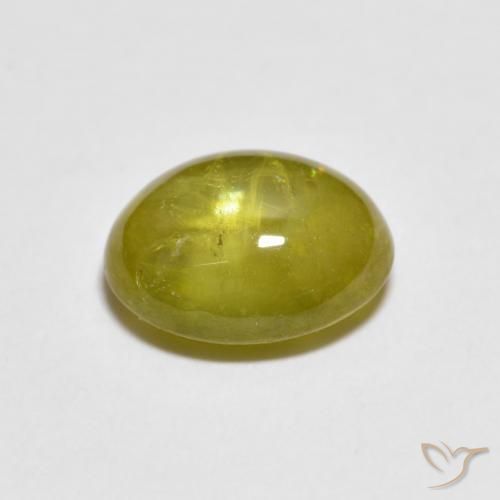 Sfene Pineapple yellow naturale da 2.21 ct, Ovale, Trasparente