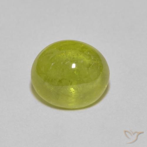 2.49ct Naturale Limone giallo Sfene, Ovale, Trasparente