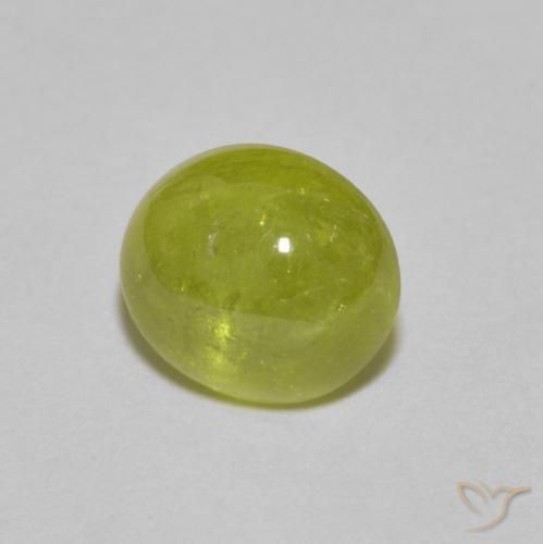 Sfene Limone giallo naturale da 2.49 ct, Ovale, Trasparente