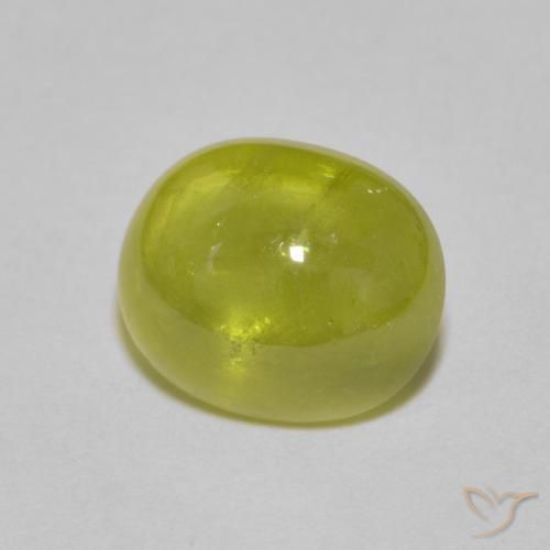 Sfene Limone giallo naturale da 3.23 ct, Ovale, Trasparente