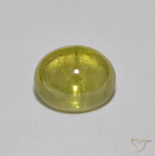 1.92ct Naturale Giallo chiaro Sfene, Ovale, Trasparente