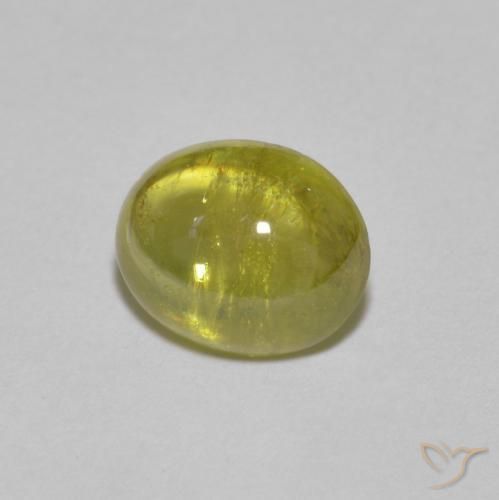 Sfene Giallo chiaro naturale da 1.92 ct, Ovale, Trasparente