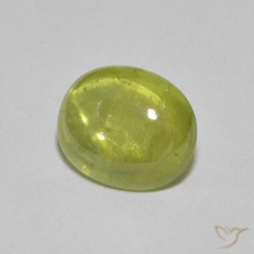 Sfene Giallo medio naturale da 2.27 ct, Ovale, Trasparente