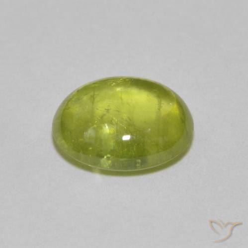 Sfene Giallo medio naturale da 2.27 ct, Ovale, Trasparente
