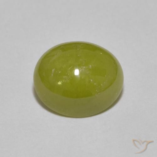 Sfene Caldo bosco verde naturale da 2.57 ct, Ovale, Traslucido
