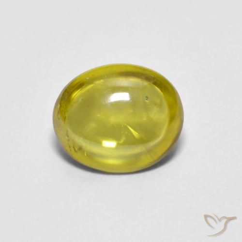 1.04ct Naturale Giallo medio-chiaro Sfene, Ovale, Trasparente
