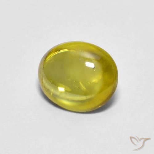 Sfene Giallo medio-chiaro naturale da 1.04 ct, Ovale, Trasparente