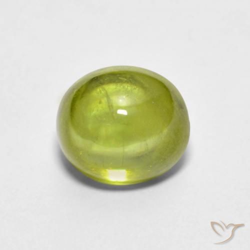Sfene Verde oliva naturale da 2.14 ct, Ovale, Trasparente