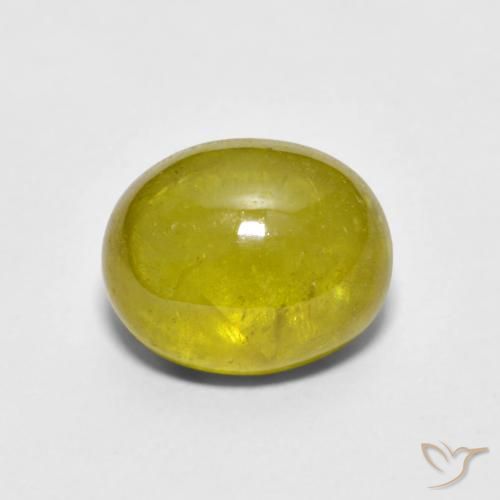 2.76ct Naturale Oro giallastro Sfene, Ovale, Trasparente