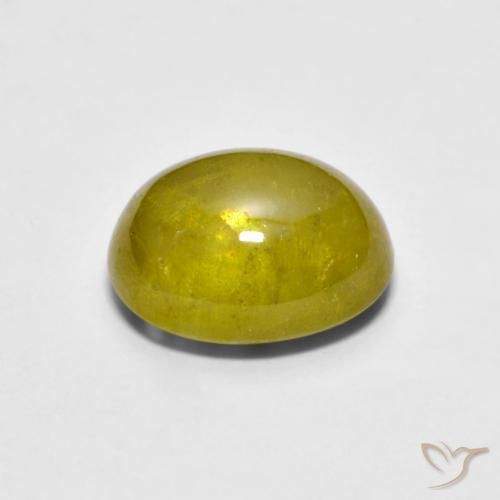 Sfene Oro giallastro naturale da 2.76 ct, Ovale, Trasparente