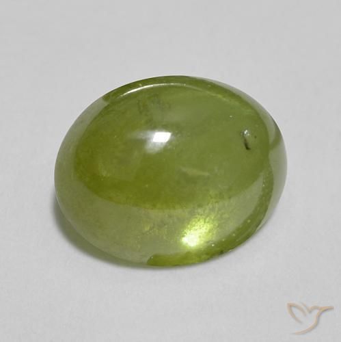 Sfene Verde oliva naturale da 1.54 ct, Ovale, Traslucido