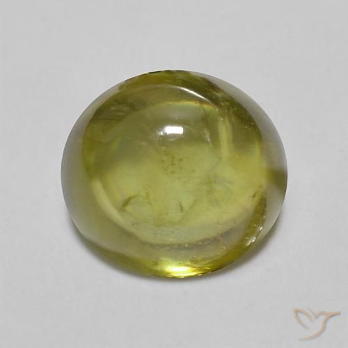 1.69ct Naturale Caldo bosco verde Sfene, Ovale, Trasparente