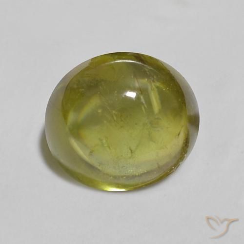 Sfene Caldo bosco verde naturale da 1.69 ct, Ovale, Trasparente