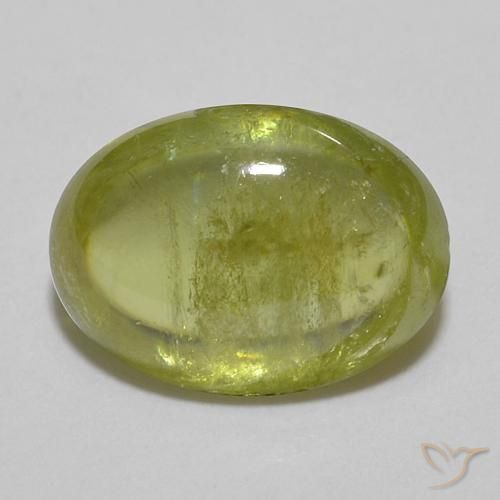 1.82ct Naturale Verde chiaro Sfene, Ovale, Trasparente