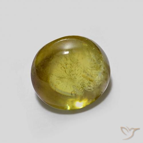 Sfene Verde giallastro naturale da 2.23 ct, Ovale, Trasparente