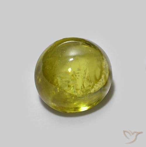 Sfene Verde giallastro naturale da 2.07 ct, Ovale, Trasparente