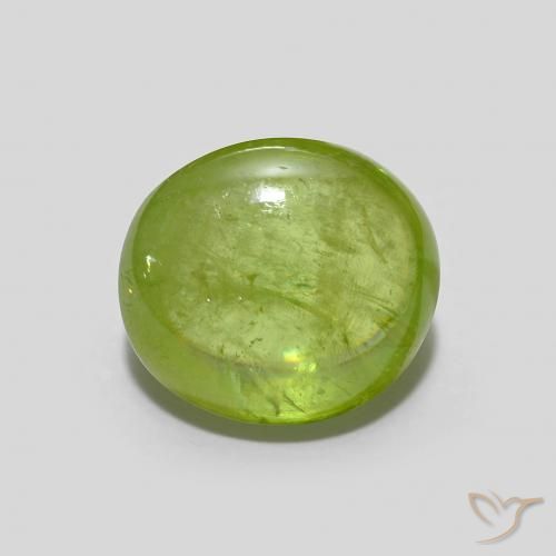 2.53ct Naturale Verde brillante Sfene, Ovale, Trasparente