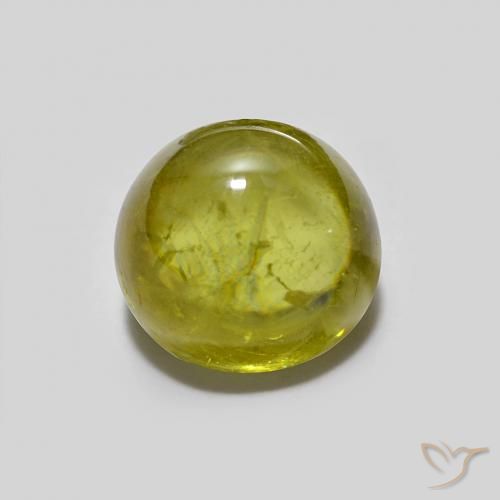 1.94ct Naturale Verde giallastro Sfene, Ovale, Trasparente