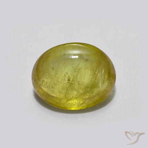 1.94ct Naturale Verde caldo Sfene, Ovale, Trasparente