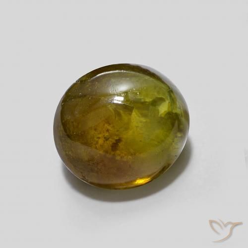 Sfene Verde caldo naturale da 2.57 ct, Ovale, Traslucido