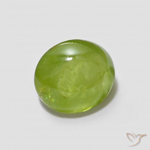 Sfene Verde medio naturale da 1.72 ct, Ovale, Traslucido