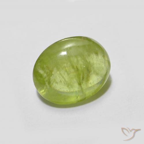 Sfene Giallo medio naturale da 2.50 ct, Ovale, Trasparente