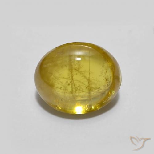 1.94ct Naturale Arancione-Oro Sfene, Ovale, Trasparente