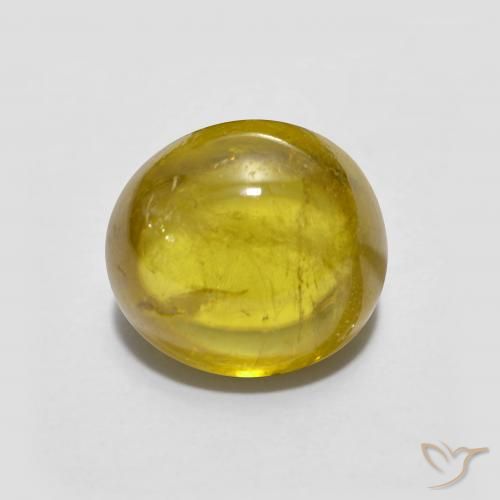 2.61ct Naturale oro terroso Sfene, Ovale, Trasparente