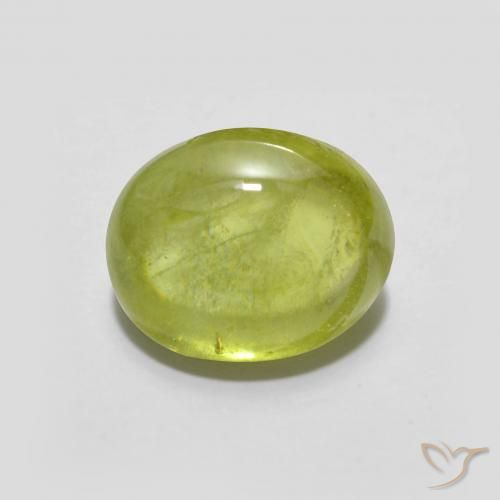 2.37ct Naturale Giallo medio Sfene, Ovale, Trasparente