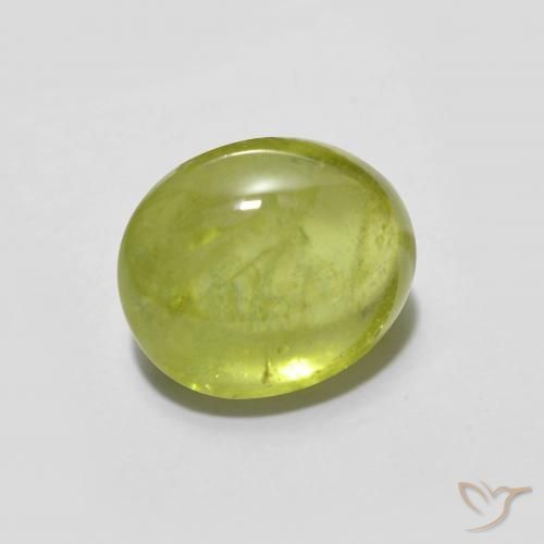 Sfene Giallo medio naturale da 2.37 ct, Ovale, Trasparente